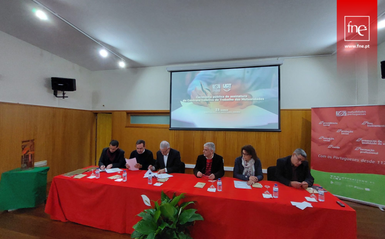 FNE celebrou mais um Acordo de revisão do Contrato Coletivo de Trabalho com a União das Mutualidades Portuguesas