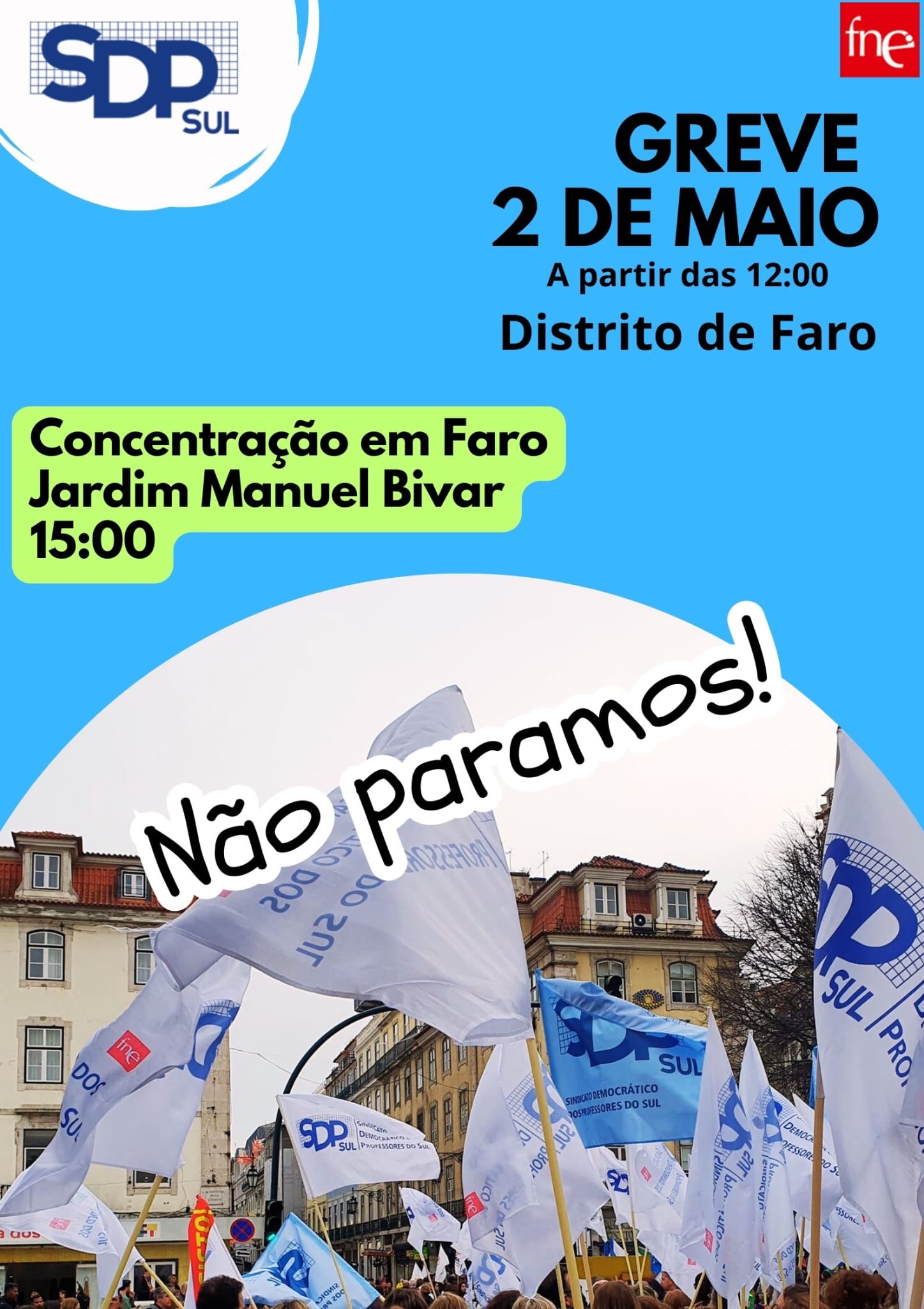 Greve de Professores e Educadores no distrito de Faro - 2 de maio