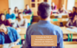 Consulta da FNE ao secundário e superior: Excesso de trabalho preocupa professores
