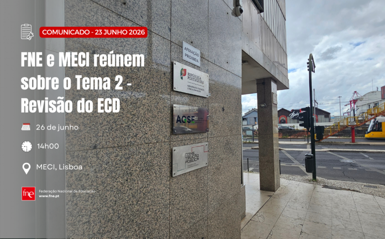 FNE e MECI reúnem sobre o tema 2 da revisão do ECD